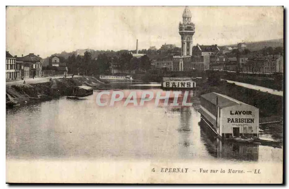 Epernay — Blick auf die Marne — LL - Vorderseite