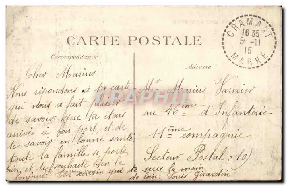 ÉPERNAY — Panorama vom Turm der Union Champenoise — La Champagne Illustrée, n°39 - Rückseite