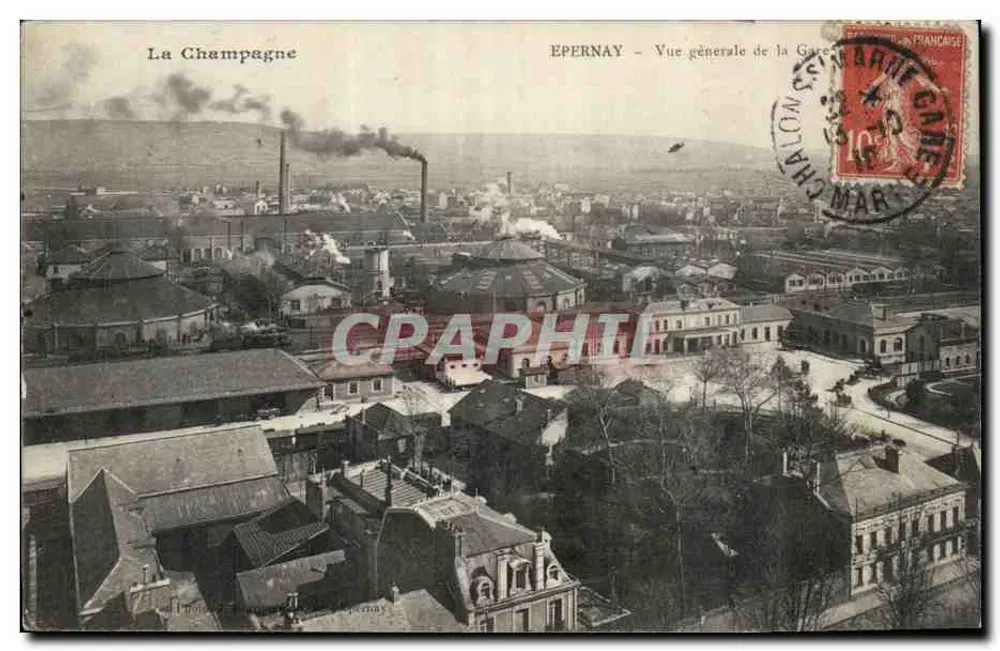 Epernay — Vista geral da Estação — La Champagne - Frente