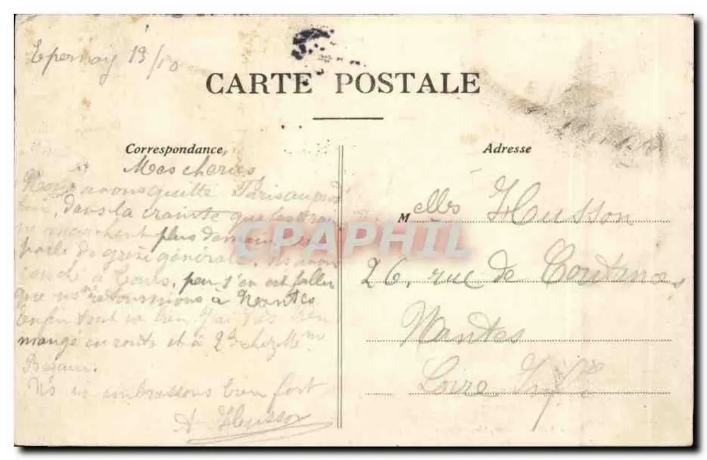 Epernay — Vista geral da Estação — La Champagne - Verso