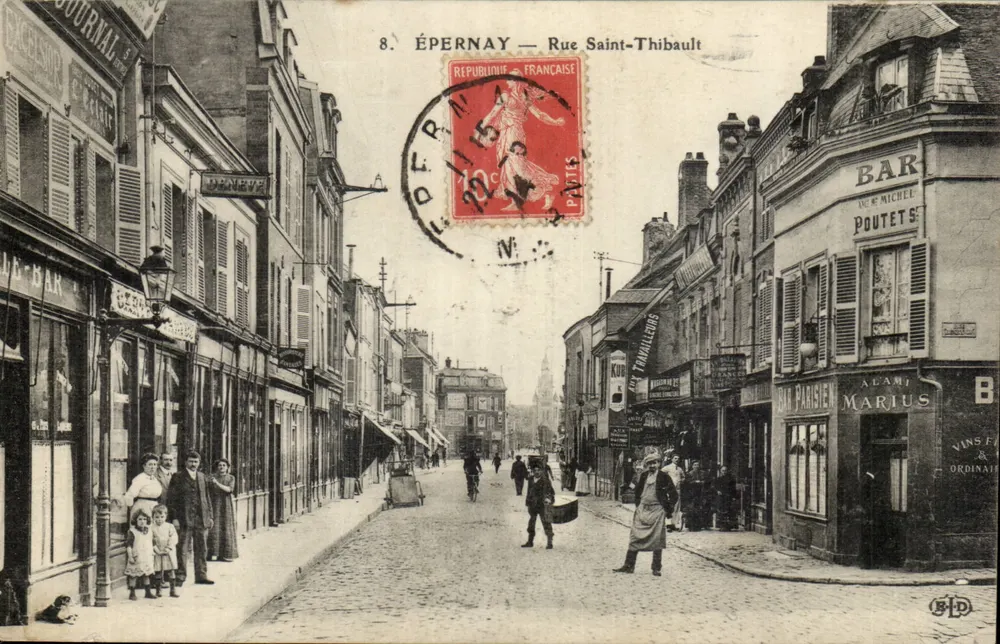 ÉPERNAY — Rue Saint-Thibault — Editor B.P.D. n°8 - Frente