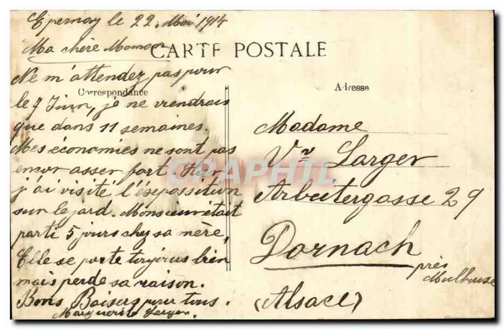 ÉPERNAY — Rue Saint-Thibault — Editor B.P.D. n°8 - Verso