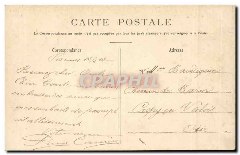 Reims — O Porto — Editor Desconhecido, n°5 - Verso