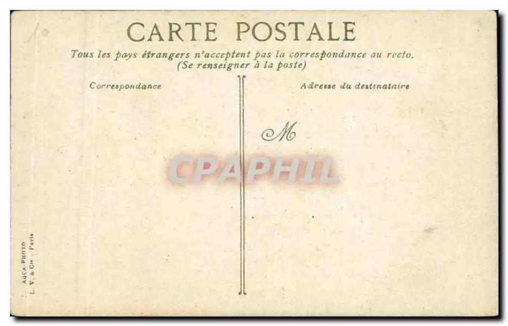 Estátua de Luís XV — Paris — editada por Reims - Verso