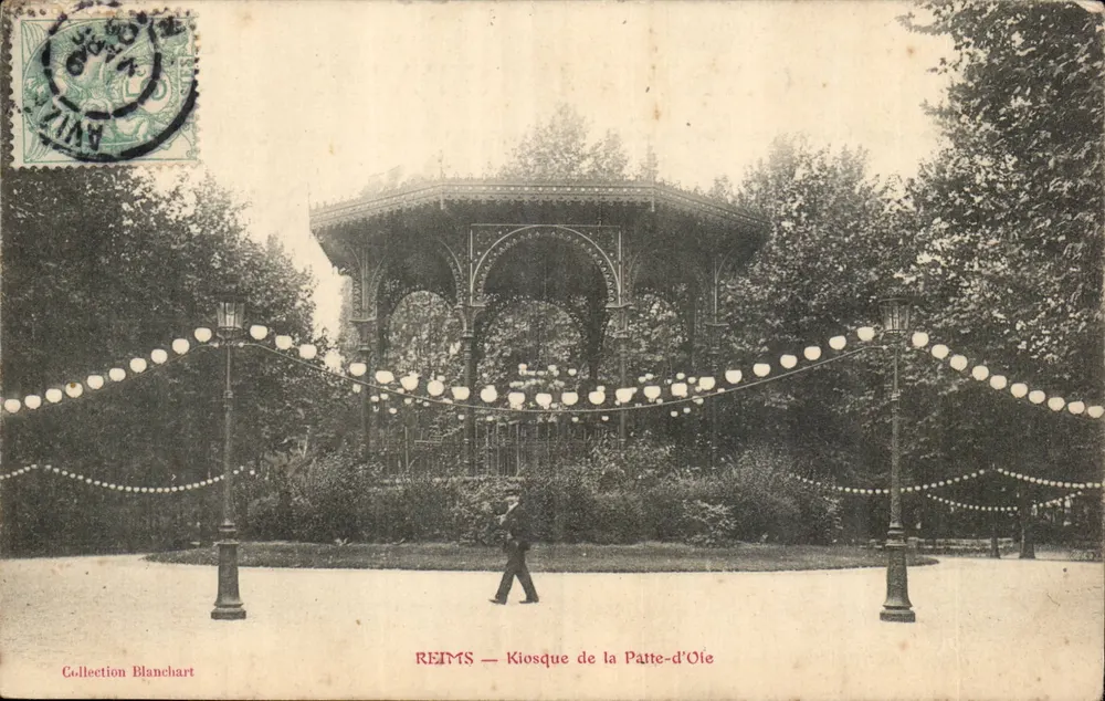 Reims — Kiosque da Patte-d'Oie — Coleção Blanchart - Frente