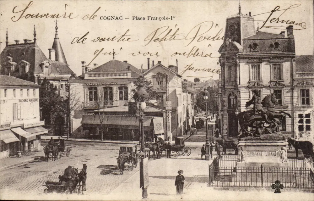Cognac — Plein François-Ier — uitgever Lernane - Voorkant