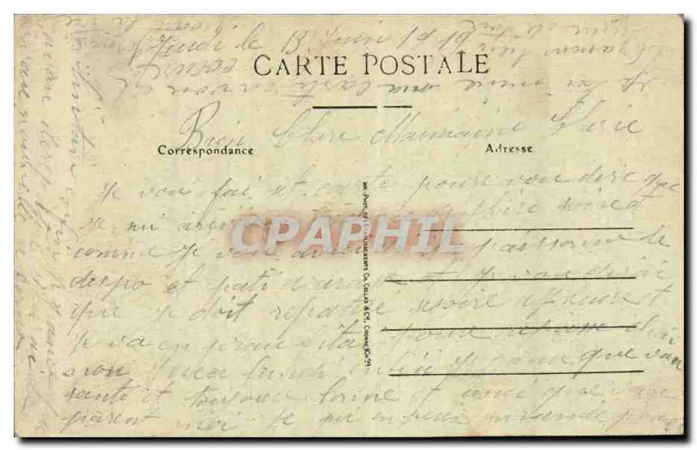 Cognac — Plein François-Ier — uitgever Lernane - Achterkant
