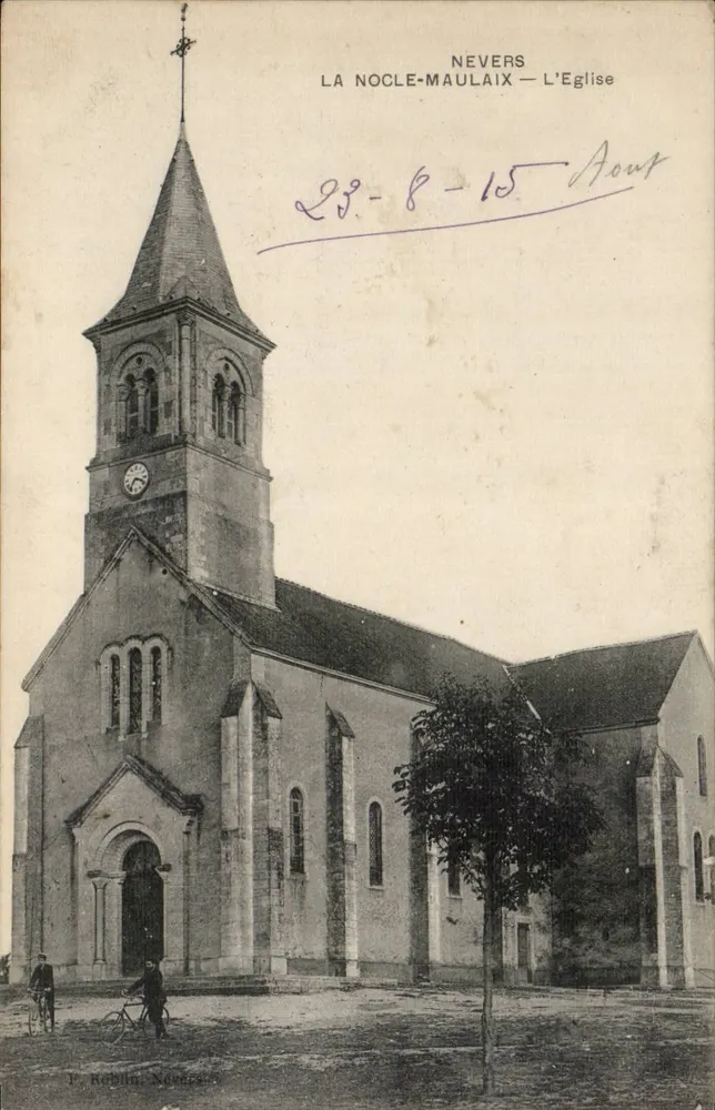 La Nocle-Maulaix — De Kerk — P. Roblin, Nevers - Voorkant