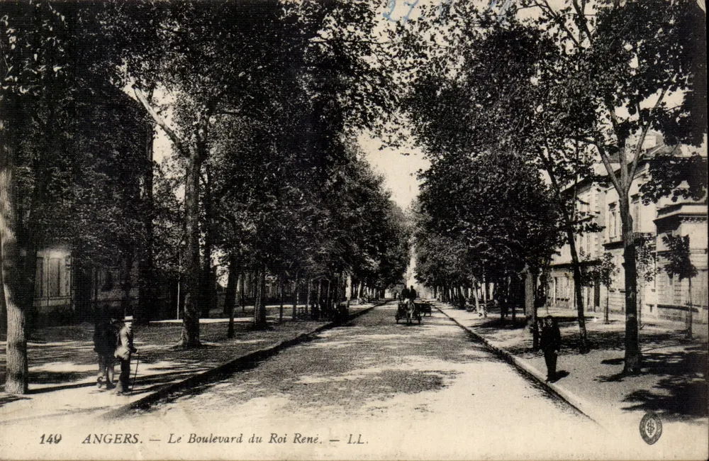 Angers — O Boulevard do Rei René — L.L. n°149 - Frente