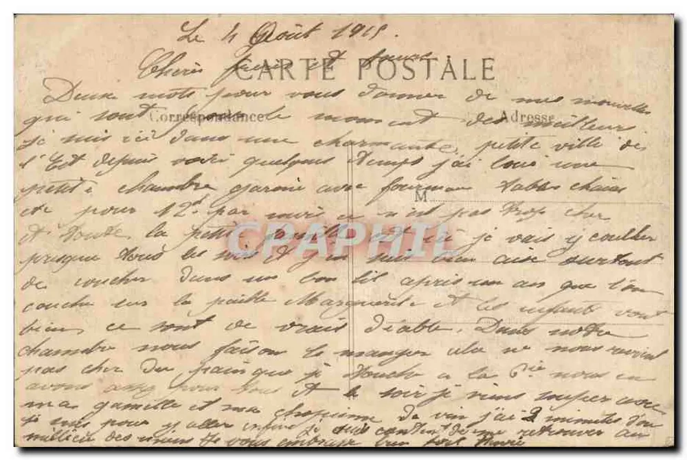 Albert — A Halle e a Igreja — Último bombardeio — L.C.H. Paris n°294 - Verso