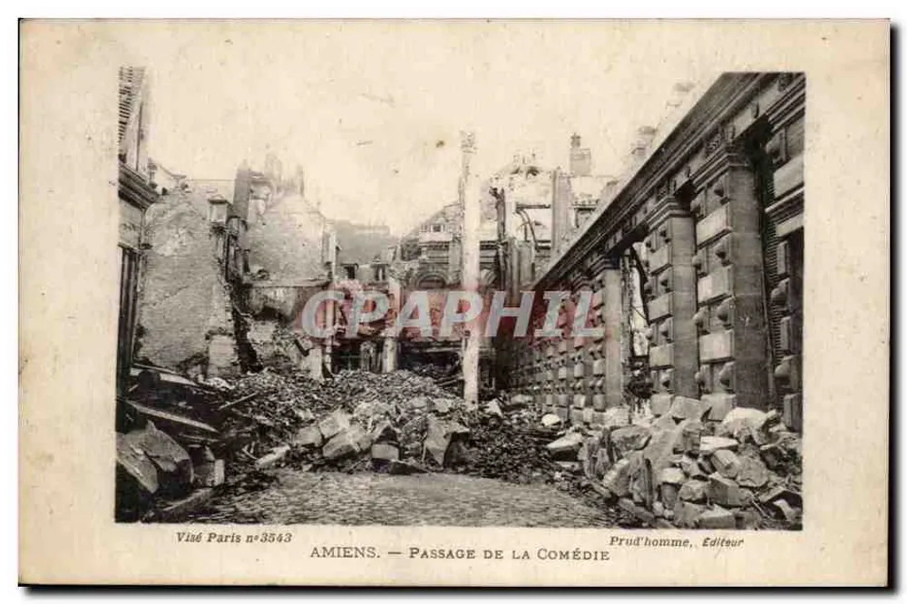 Amiens — Passage de la Comédie — Prud'homme, Editora - Frente