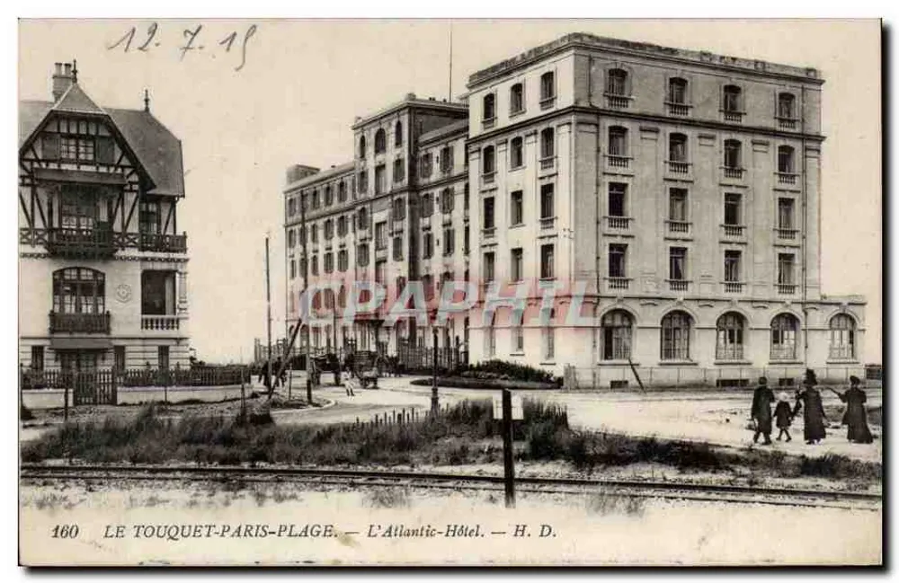 Le Touquet-Paris-Plage — L'Atlantic-Hôtel — H. D. n°160 - Vorderseite