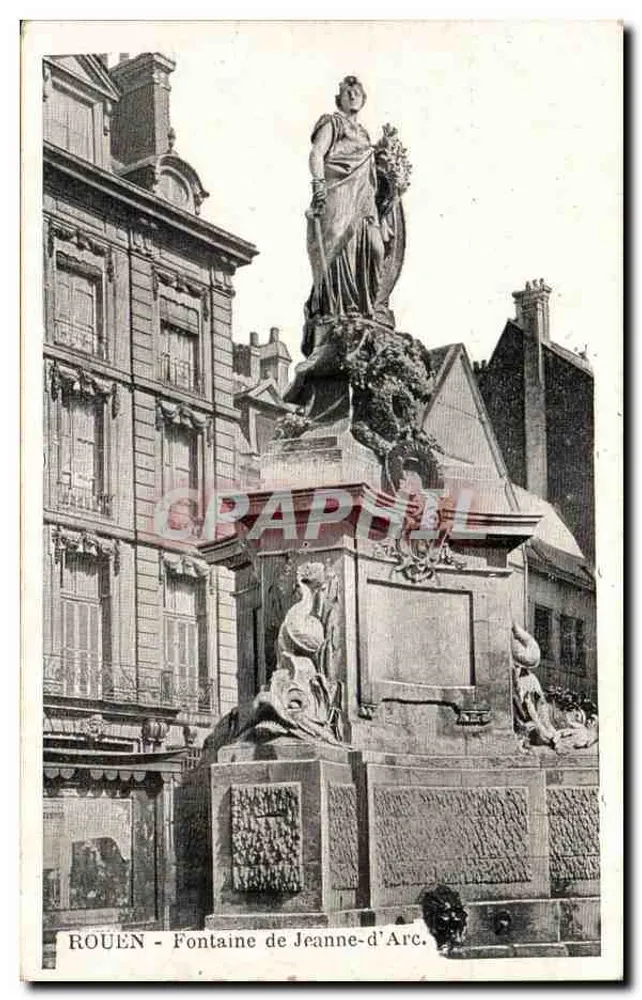 ROUEN - Fontein van Jeanne d'Arc — uitgever Grapheil, serie-nummer niet zichtbaar - Voorkant