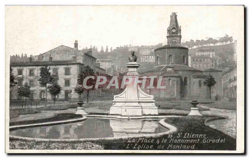 Place Saint-Etienne, der Girodel-Monument — Die Kirche von Montlaud — Verlag: M. Mauvengé, n°29 - Vorderseite