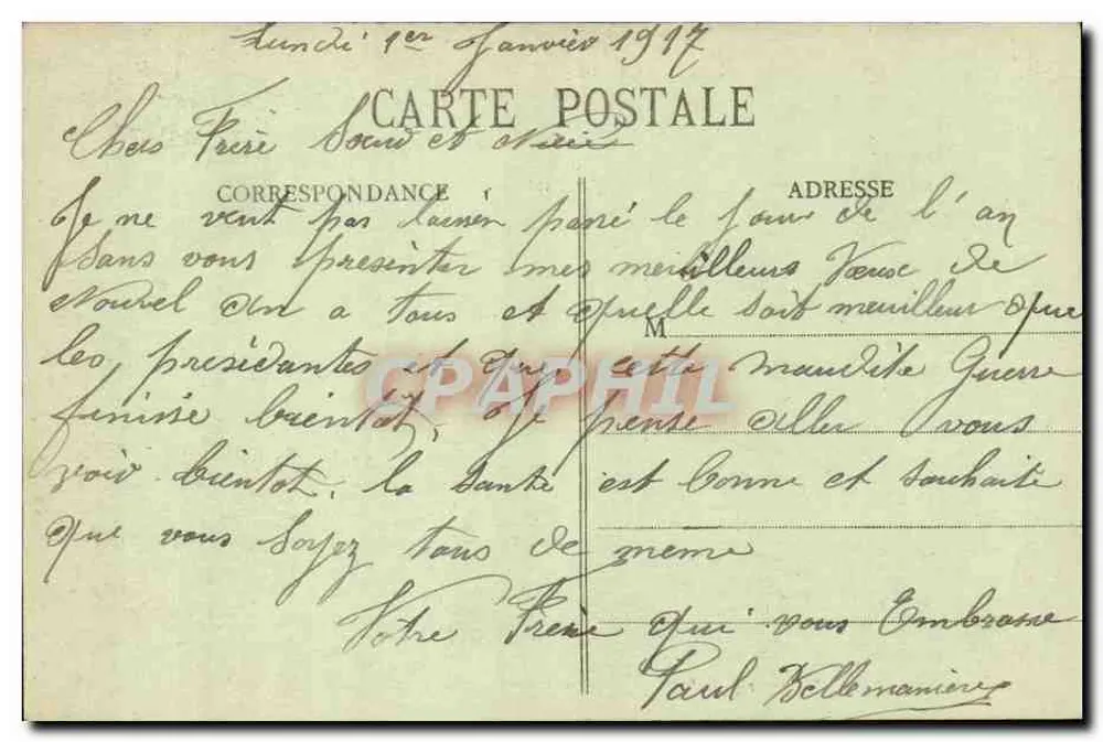 Pont-à-Mousson — Hotel des Postes podczas wojny 1914-16 — Reboullet, Wydawca - Rewers