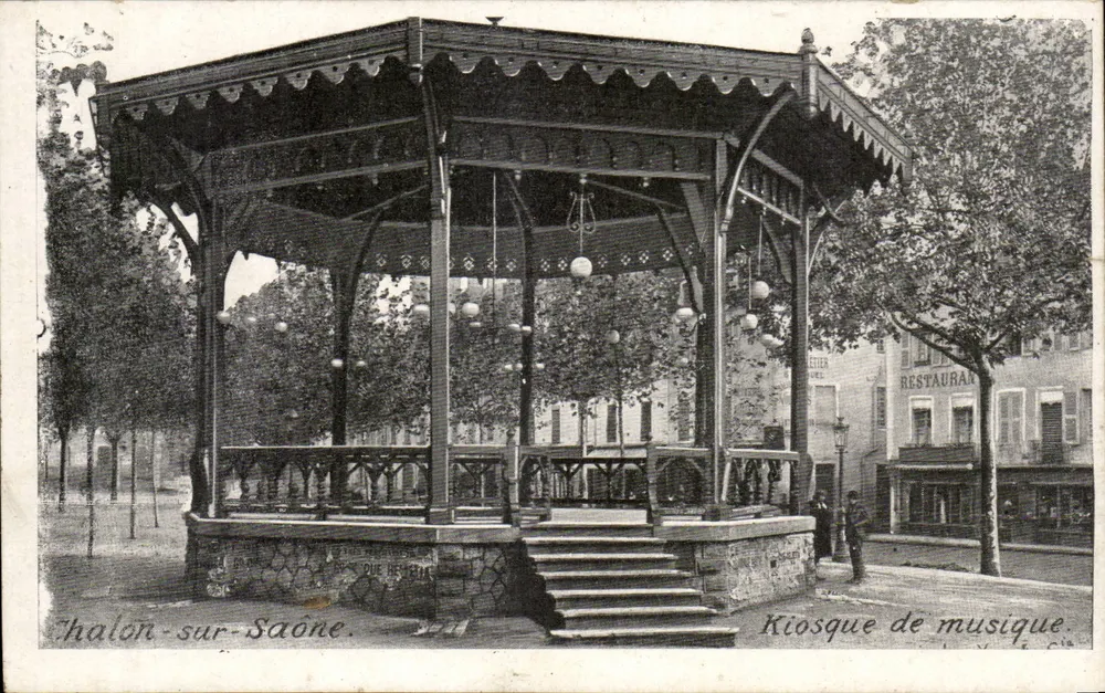 Chalon-sur-Saône — Kiosque de música — Editora: Cie. de la Poste - Frente