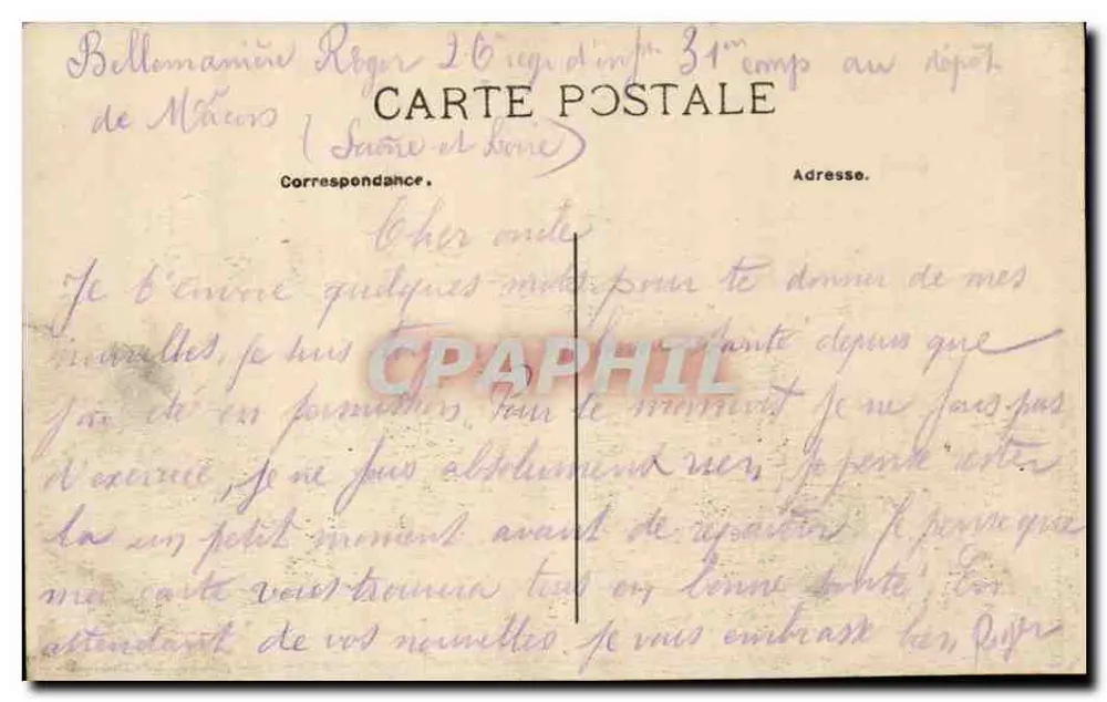 Macon — Vista Geral — G. J. M. - Verso