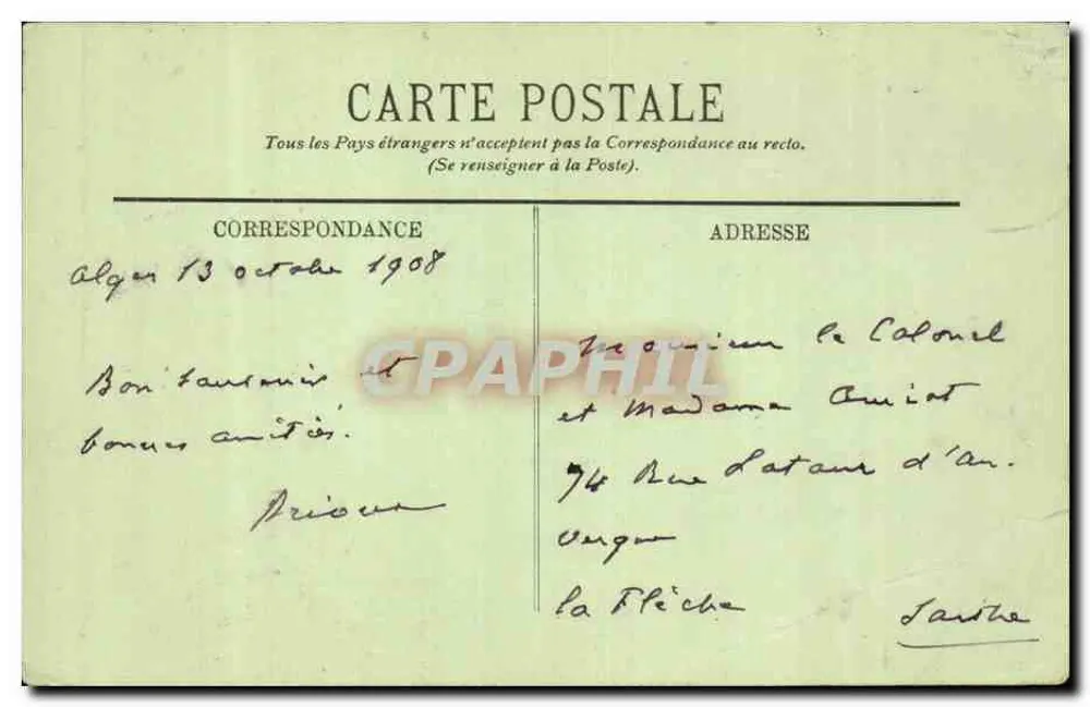 Alger — Chiesa di Notre-Dame d'Africa — LL. n° 204 - Verso