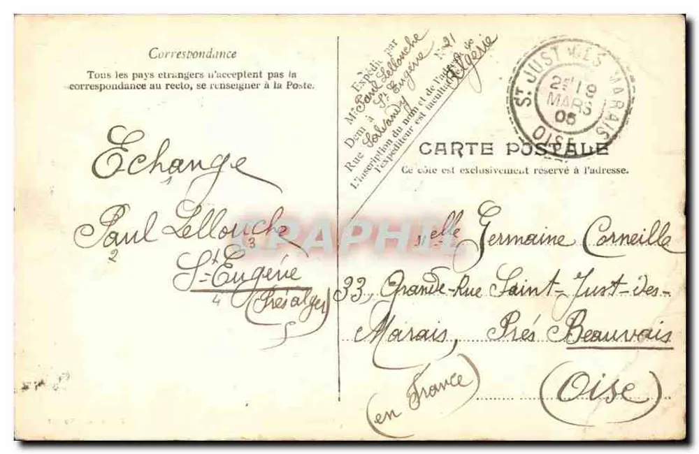 Alger — Theater und Place de la République — V.P. Paris. Nr. 12 - Rückseite