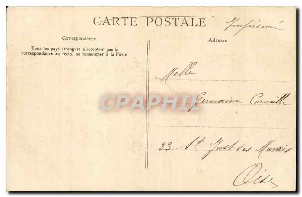 ALGER — O Mercado da Lyre — Ch. Pergaud - Verso