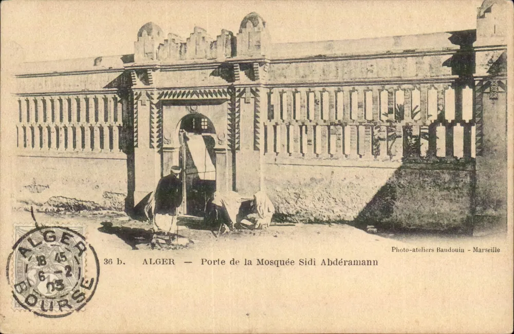 ALGER — Tor der Moschee Sidi Abderrahman — Photo-Ateliers Baudouin - Marseille - Vorderseite