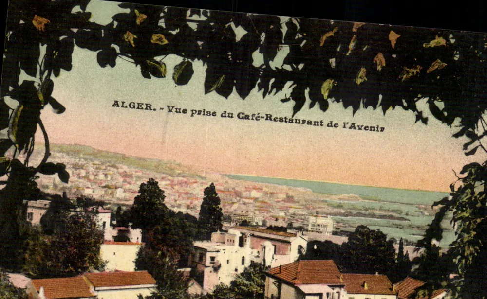Algier — Ansicht vom Café-Restaurant de l'Avenir - Vorderseite
