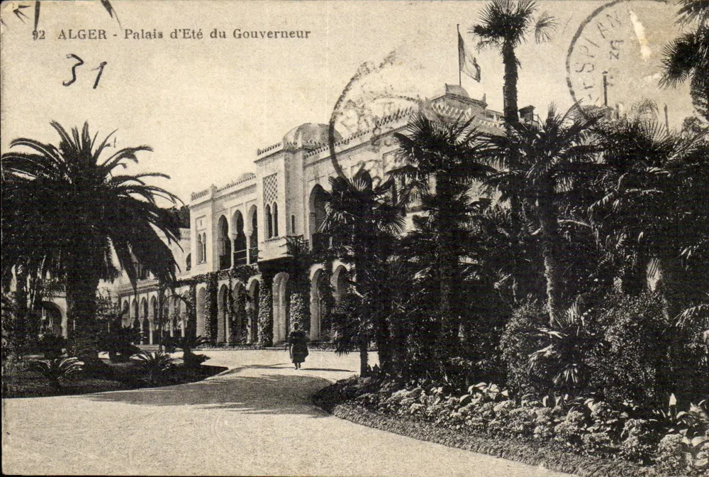 Alger - Sommerpalast des Gouverneurs — Nr. 92 - Vorderseite