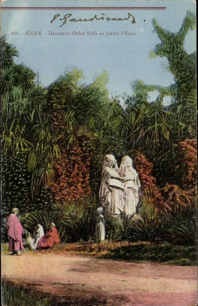 Ouled Naïl-Tänzerinnen im Jardin d'Essai — Algerien — S. Gaudissard, n°286 - Vorderseite