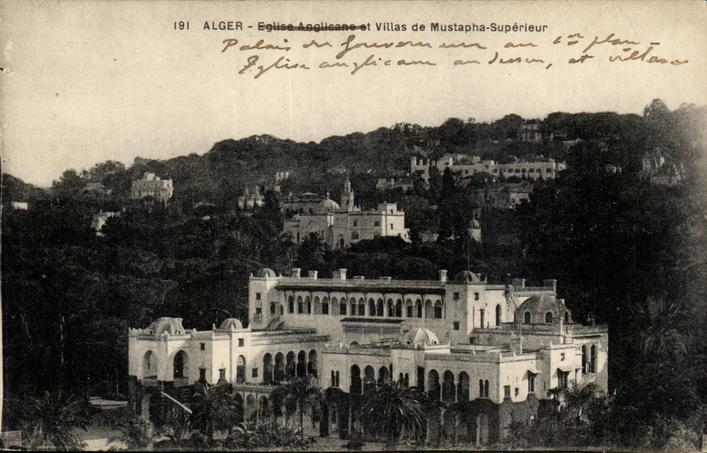 Algier - Anglikanische Kirche und Villen von Mustapha-Supérieur — 191 — Verlag nicht sichtbar - Vorderseite