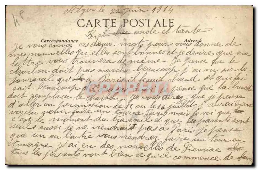 Algés - Hotel Excelsior und Rue Michelet — unbekannter Verlag, Nr. 43 - Rückseite