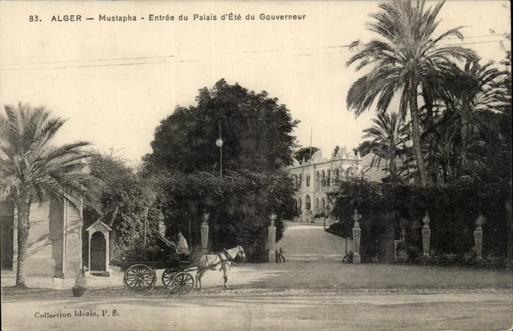 ALGER — Mustapha — Eingang zum Sommerpalast des Gouverneurs — Collection Idéale, P. Ś. - Vorderseite