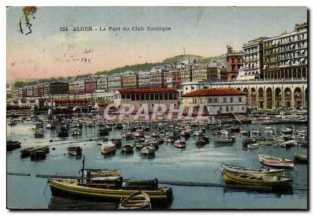 ALGER - Der Hafen des Nautischen Clubs — Verleger Graphphil, n° 334 - Vorderseite