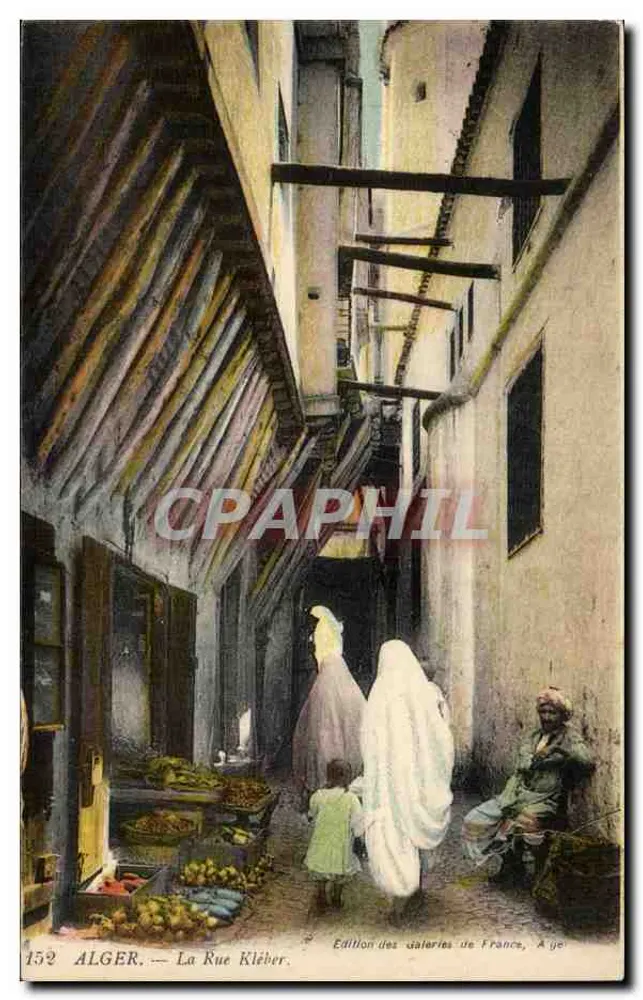 Argel — A Rue Kléber — Edição das Galeries de France, Aye - Frente