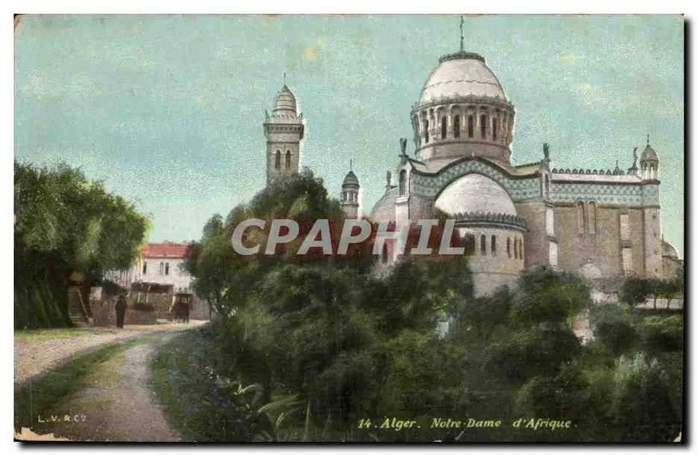 Alger. Notre-Dame d'Afrique — éditeur L.V. & Cie, n° 14 - Recto