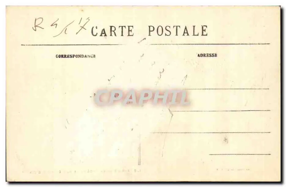 Alger — Das Theater und die Rue Dumont-d'Urville — Sammlung Ideal P.S. Nr. 106 - Rückseite
