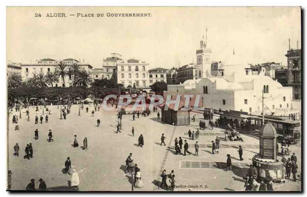 Algier — Place du Gouvernement — Collection Idéale P. S. - Vorderseite