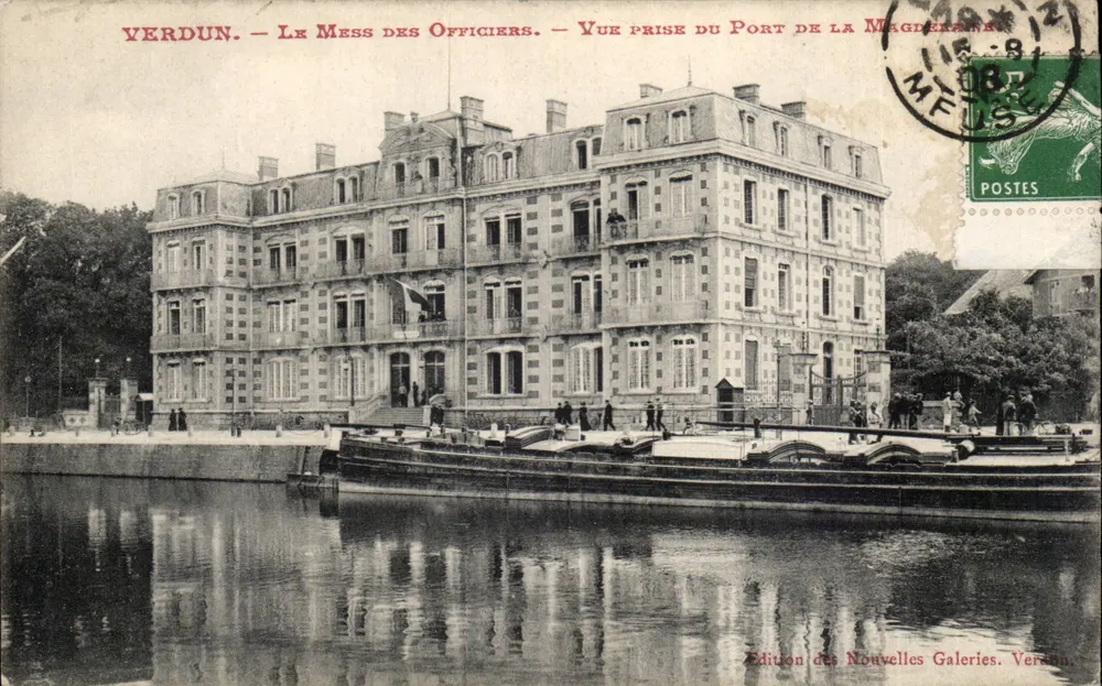 Verdun — Offiziersmesse — Ansicht vom Hafen der Magdeleine — Ausgabe der Nouvelles Galeries, Verdun - Vorderseite