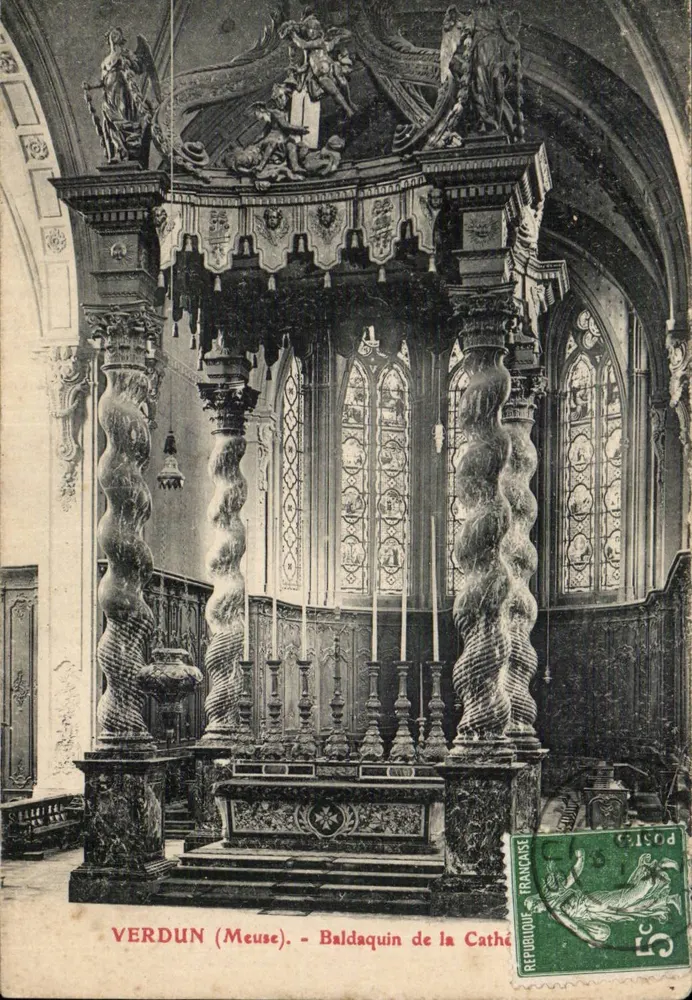 Verdun (Meuse) — Baldaquim da Catedral — Editor não visível - Frente