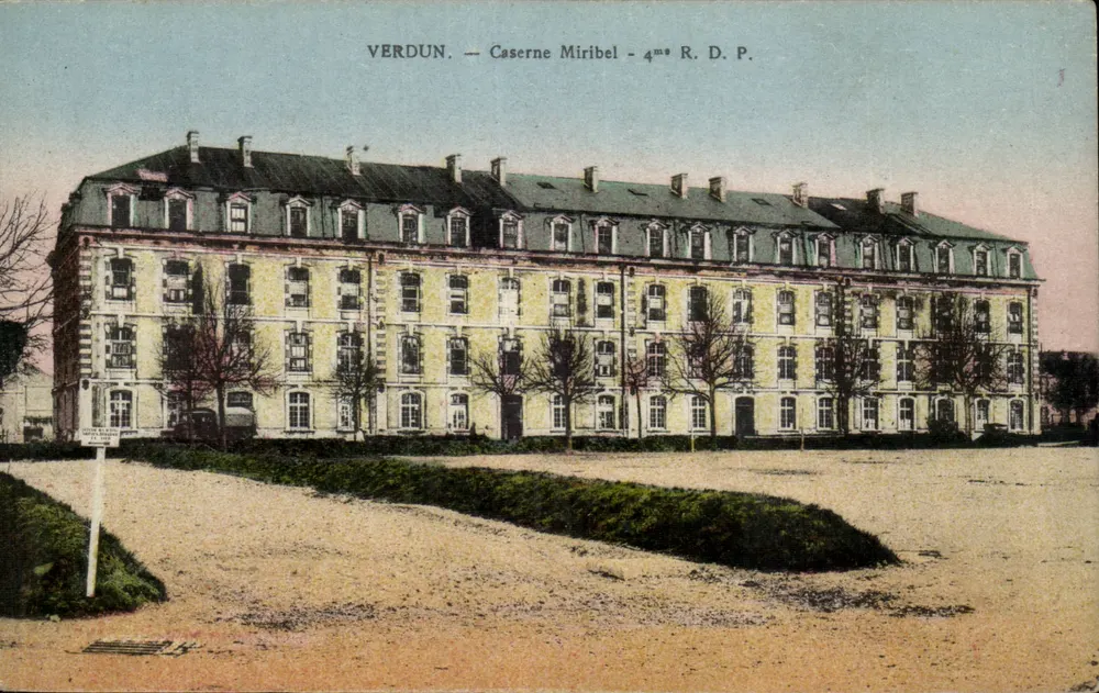 Verdun — Caserne Miribel — 4º R.D.P. - Frente