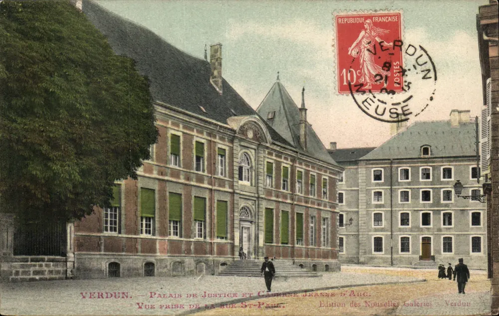 Verdun — Palais de Justice und Caserne Jeanne d'Arc — Édition des Nouvelles Galeries - Vorderseite