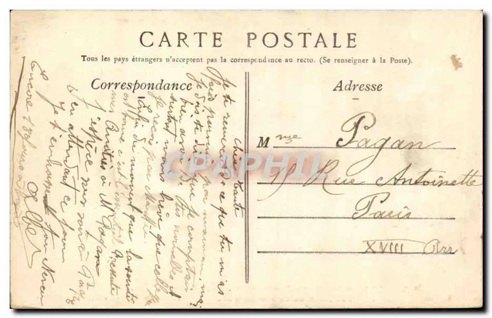 Verdun — Palais de Justice und Caserne Jeanne d'Arc — Édition des Nouvelles Galeries - Rückseite