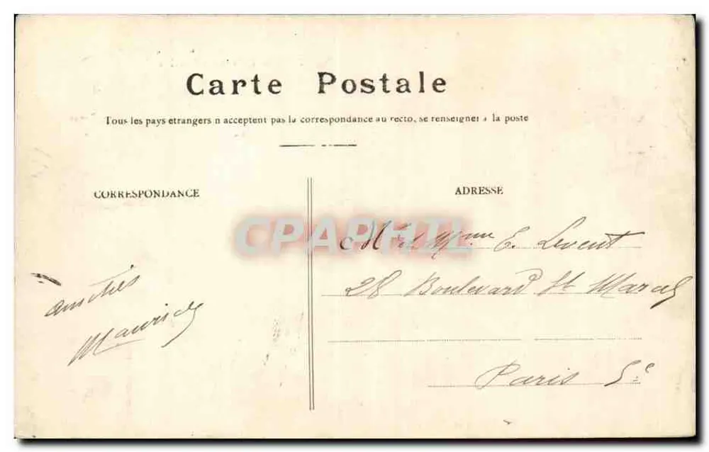 Verdun — Palácio de Justiça — Edit. Döbergue, Verdun - Verso