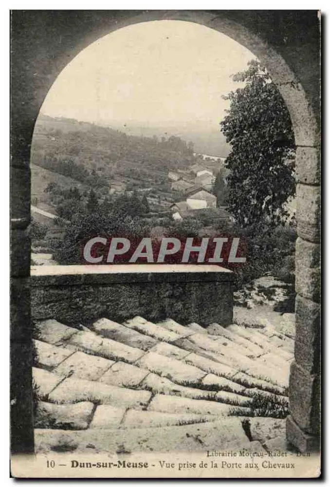 Dun-sur-Meuse — Aufnahme von der Porte aux Chevaux — Librairie Mojenau-Rader - Dun, n°10 - Vorderseite