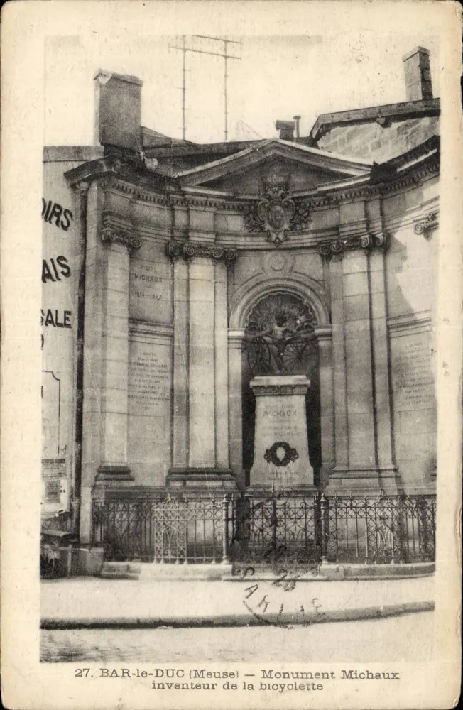 BAR-le-DUC (Meuse) — Denkmal Michaux, Erfinder des Fahrrads - Vorderseite