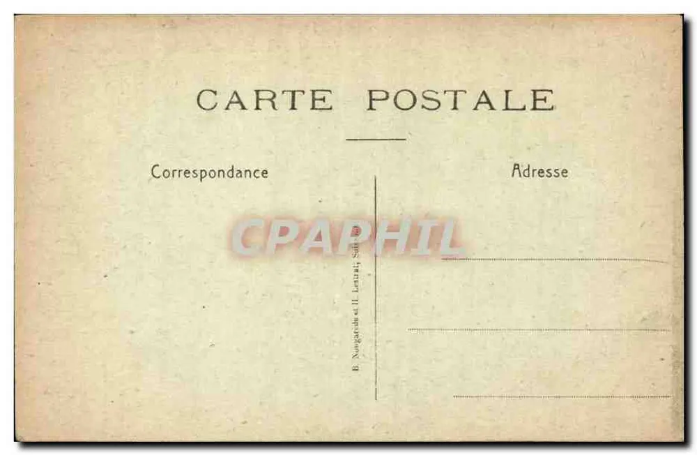 Caminho das Damas — O Forte de La Malmaison — B. Nougardes & H. Letaille, Saint-Maurice - Verso