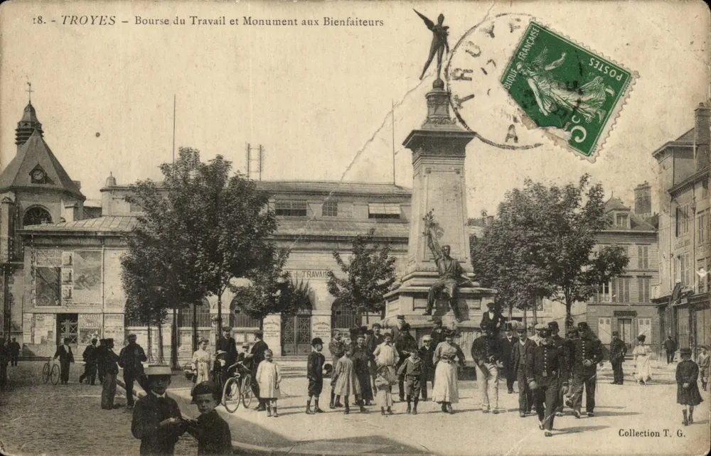 Troyes – Casa do Trabalho e Monumento aos Benefactores — Coleção T. G. - Frente