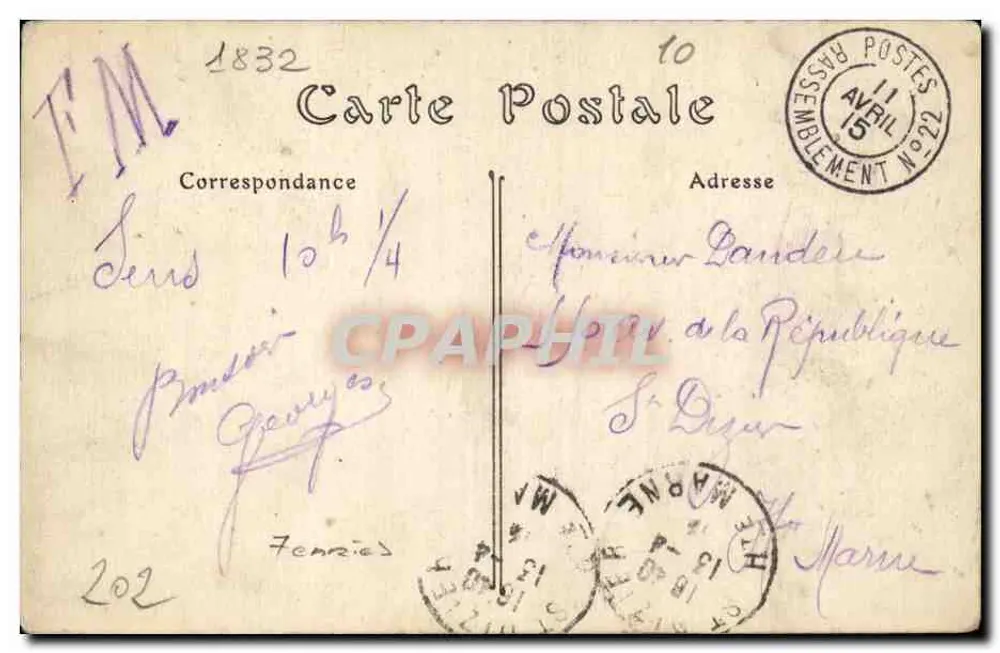 Troyes — A Prefeitura — ND. Fot. n°286 - Verso