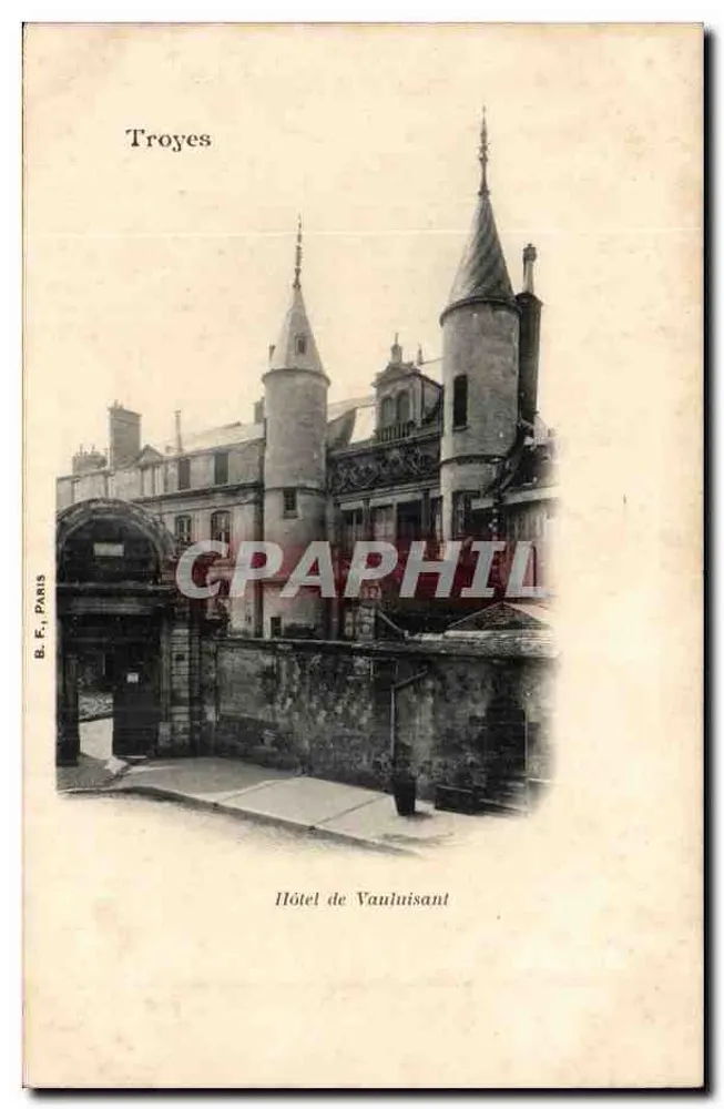 Troyes — Hotel de Vauluisant — B. F., Paris - Frente