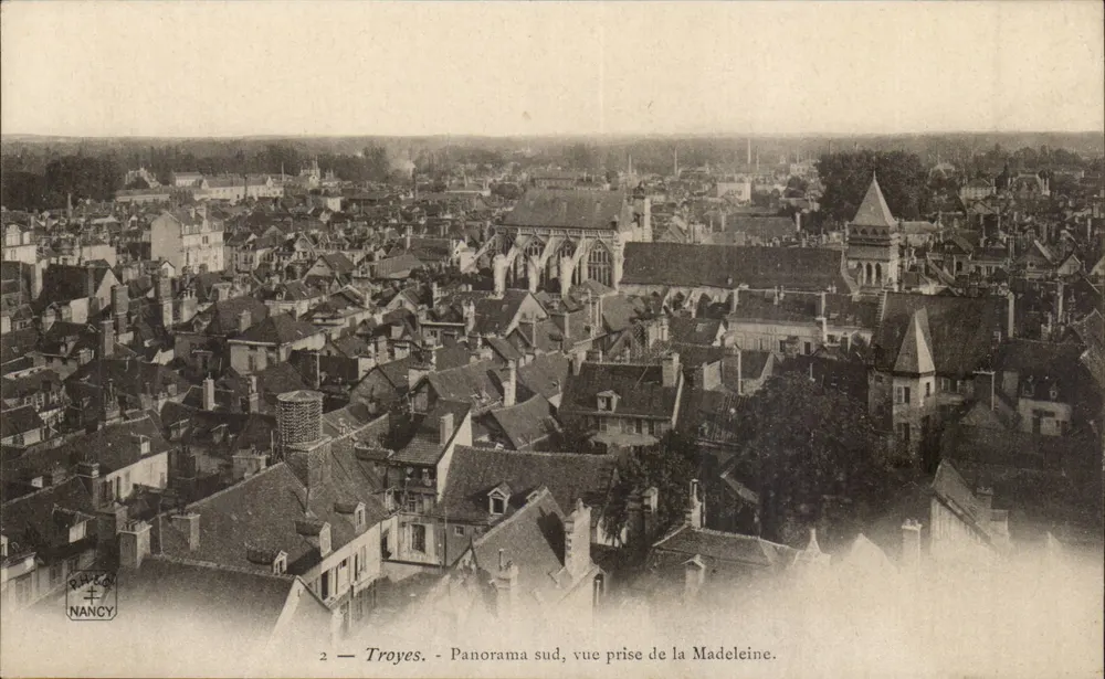 Troyes — Südperspektive, Aufnahme von der Madeleine — NANCY, Nr. 2 - Vorderseite