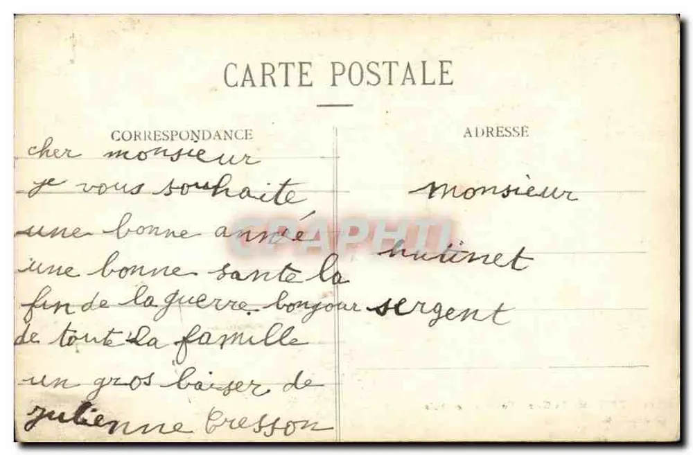 Troyes - La Gare - Nouveau Vestibule — Collection T. G. - Verso
